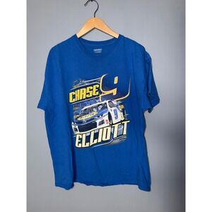 Hendrick Motorsports Chase Elliott 9 NASCAR NAPA Blue Graphic T-Shirt XL